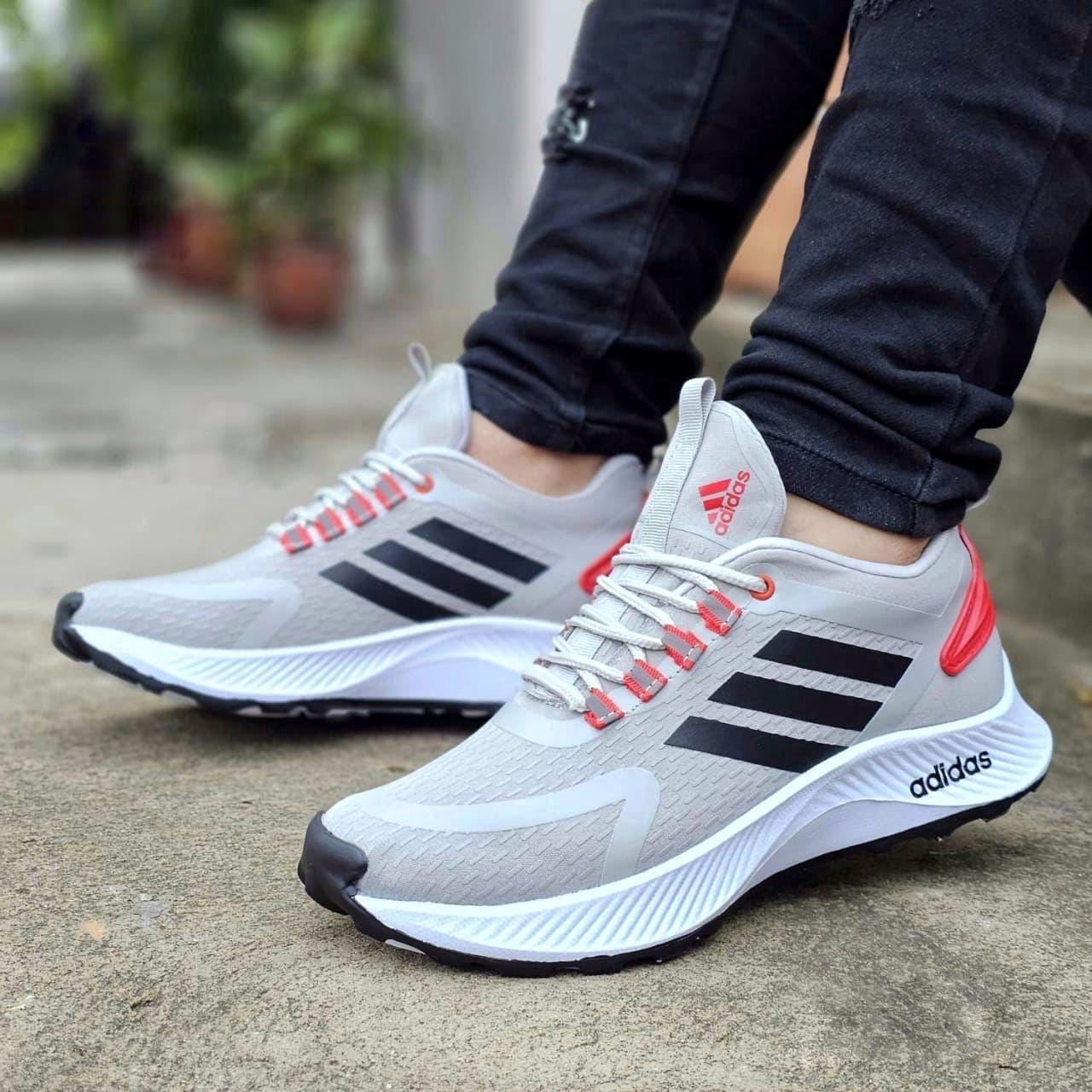 Tenis Adidas Caballero Mt Gris Negro Roj